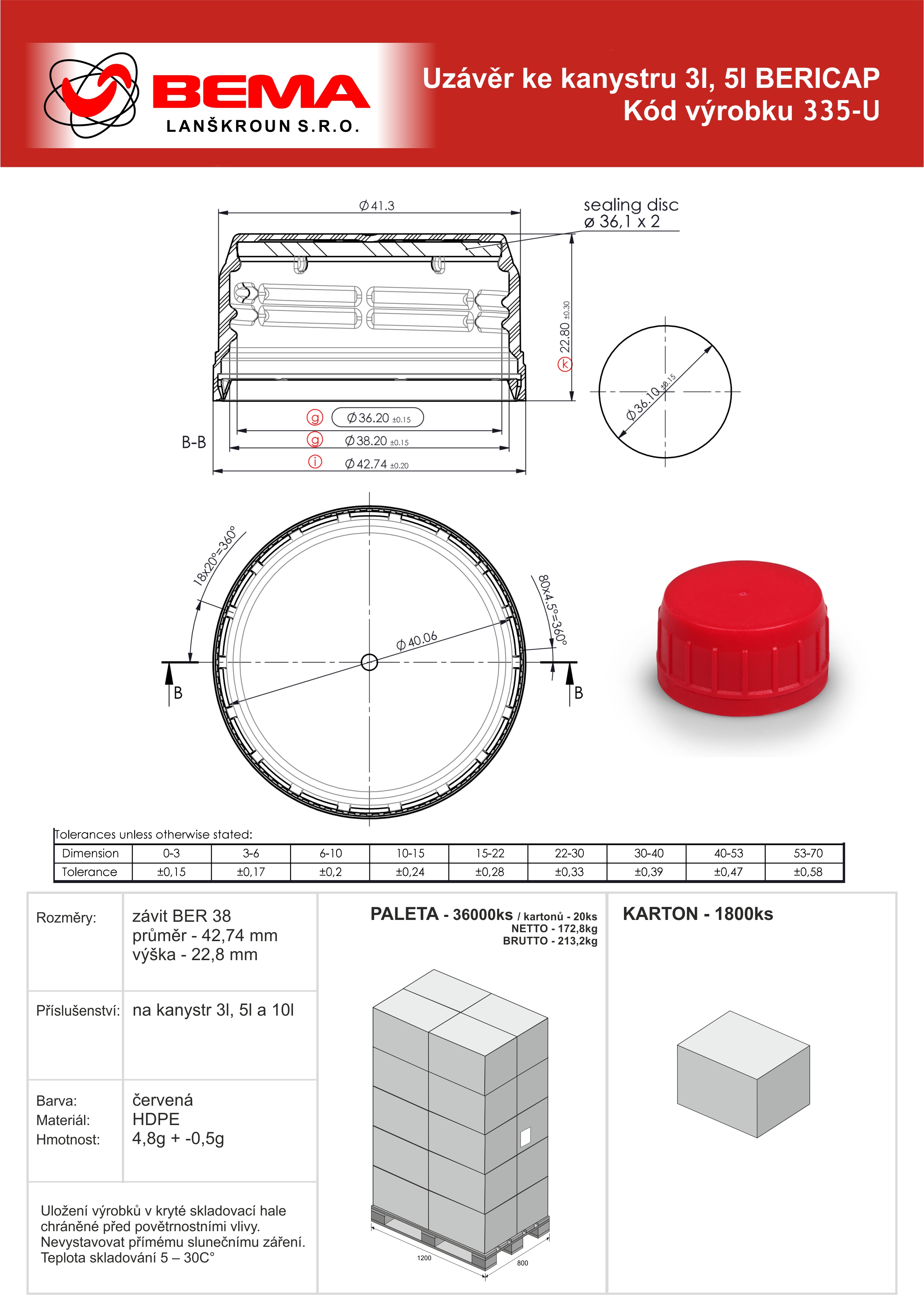 U-kanystr 5l BERICAP 08-01-2025